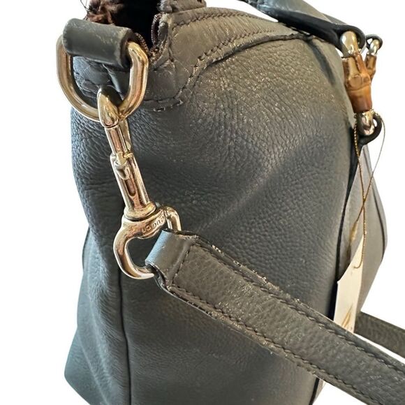 Gucci dark green medium tote with strap - Picture 6 of 16